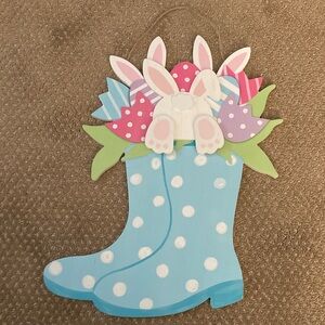 Bunny Boots Easter Wall Decor